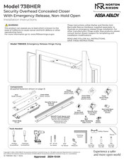Assa Abloy NORTON RIXSON 73BHER Installation Instructions Manual