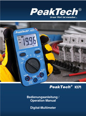 PeakTech 1071 Operation Manual