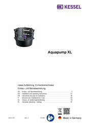 Kessel Aquapump XL Installation And Operating Instructions Manual