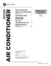 GE AWGP08 Owner's Manual & Installation Instructions