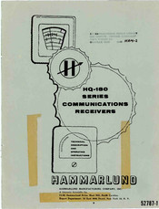Hammarlund HQ-180 Series Manual