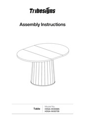 Tribesigns HOGA-XK00685 Assembly Instructions Manual