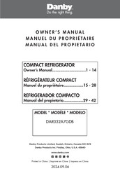 Danby DAR032A7GDB Owner's Manual