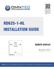 Omntec RD625-1-HL Installation Manual