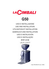 LaCimbali G50 Use And Installation
