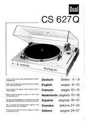 Dual CS 627Q Manual