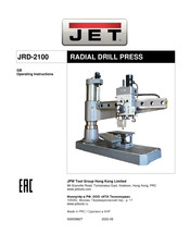 Jet JRD-2100 Operating Instructions Manual