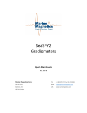 Marine Magnetics SeaSPY2 Quick Start Manual