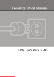 Glunz & Jensen Plate Processors 85 Preinstallation Manual