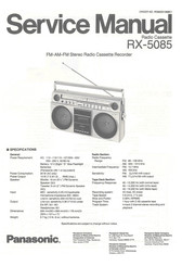 Panasonic RX-5085 Service Manual