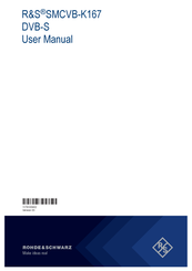 Rohde & Schwarz SMCVB-K167 DVB-S2 User Manual