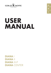 Gold Note DIANA III-F User Manual