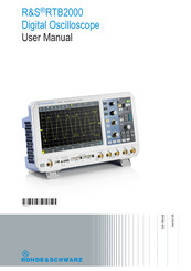 Rohde & Schwarz RTB2002 User Manual