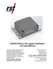 RST Instruments RSTAR Affinity Gateway Installation And User Manual