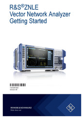 Rohde & Schwarz ZNLE Getting Started