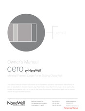 NanaWall cero Owner's Manual
