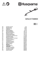 Husqvarna 325iLK+TAB850 Operator's Manual
