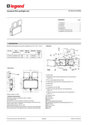 Legrand 6 614 62 Quick Start Manual