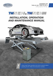 twin busch TWSA-40-G Installation, Operation And Maintenance Manual