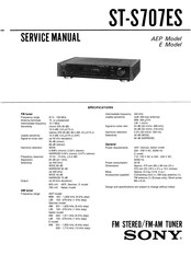 Sony ST-S707ES Service Manual