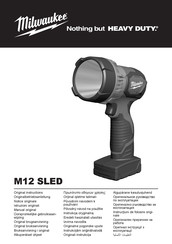 Milwaukee M12 SLED-0 Original Instructions Manual