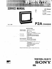 Sony TRINITRON RM-714 Service Manual