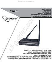 Gembird NSW-R4 User Manual