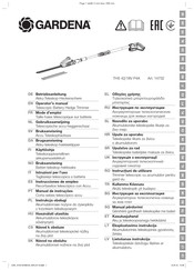 Gardena THS 42/18V P4A Operator's Manual