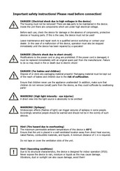 PURElight 3-Way mini Manual