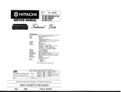 Hitachi VT-M140AW Service Manual