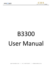 CDI nano 3D print B3300 User Manual