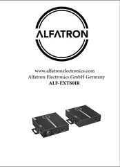 ALFAtron ALF-EXT60IR Quick Start Manual