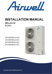 Airwell AW-WHPMA26-H93 Installation Manual