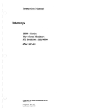 Tektronix 1480 Series Instruction Manual