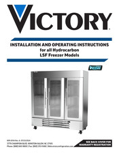 Victory LSF27HC-1 Installation And Operating Instructions Manual