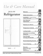 Frigidaire GHSC39ETES0 Use & Care Manual