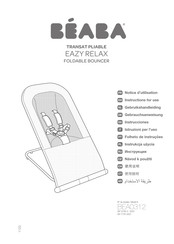 Beaba EASY RELAX Instructions For Use Manual
