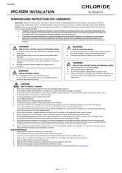 Signify CHLORIDE ARC-ACEM Installation Manual