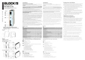 Block PCC-0524-200-0U Manual