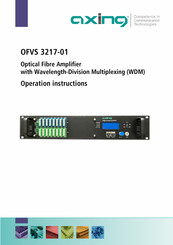 axing OFVS 3217-01 Operation Instructions Manual