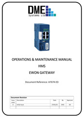 DME HMS EWON Cosy+ Operation & Maintenance Manual