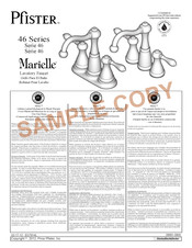 Pfister Marielle F-046-M0BK Manual