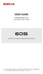 Sena 60S-01 User Manual