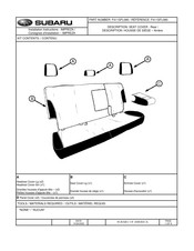 Subaru F411SFL080 Installation Instructions Manual