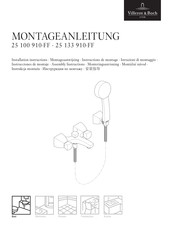 Villeroy & Boch 25 133 910 Series Installation Instructions Manual