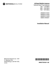 Motorola solutions AN000131A01 Installation Manual