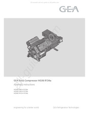 GEA HGX6 R134a series Assembly Instructions Manual