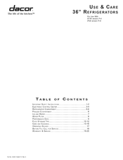 Dacor IF36INDFSF Use & Care Manual