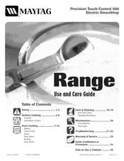 Maytag Precision Touch Controm 500 Use And Care Manual