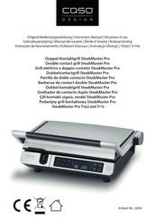 CASO DESIGN SteakMaster Pro Manual